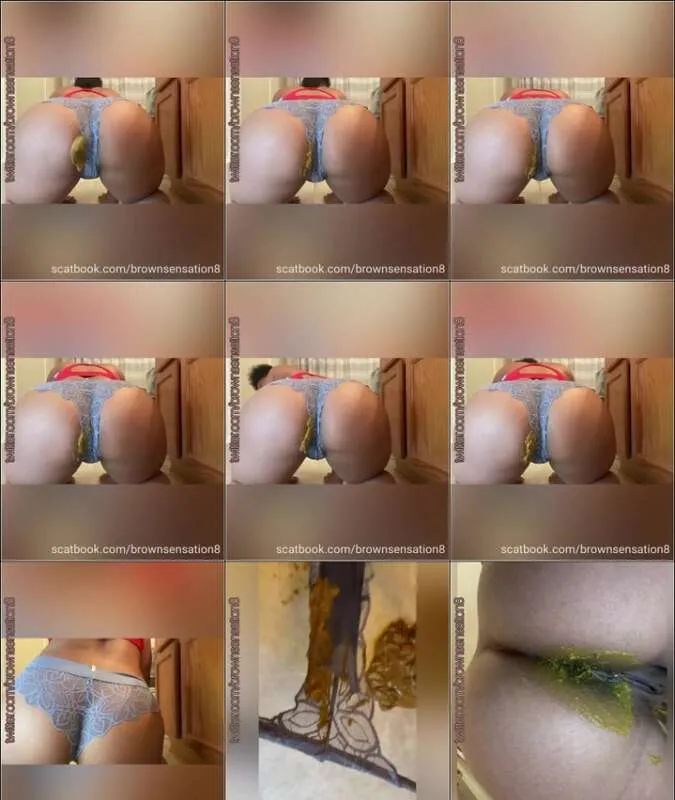 BrownSensation8 vult haar slipje met scat - vergelijkbare scat video op OranjeScat