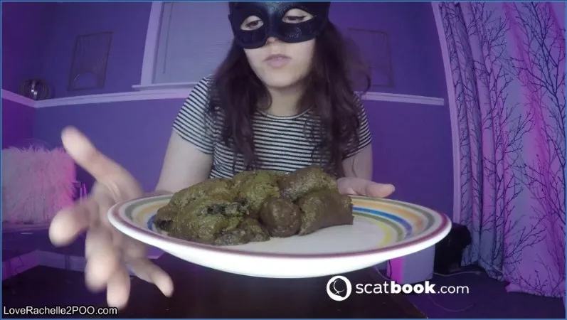 LoveRachelle stopt haar enorme hoop direct in je mond - scat video op OranjeScat